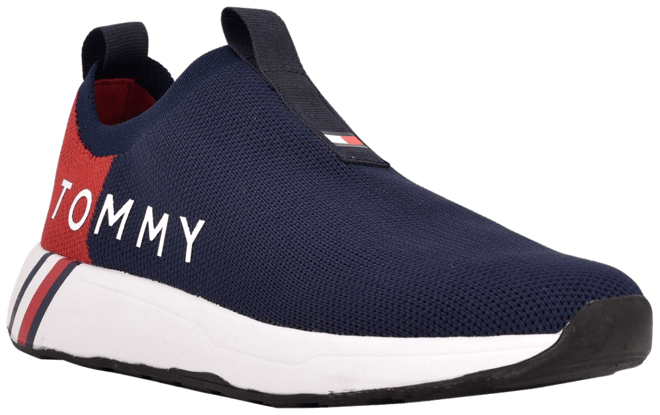  Tommy Hilfiger Men's Little Sneaker, Navy/White 400, 11M