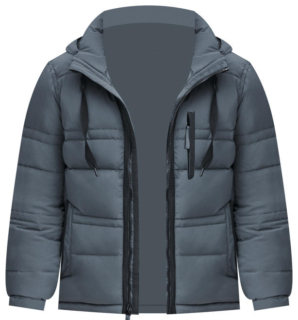 Men's Huxley Crinkle Down Jacket with Removable Hood