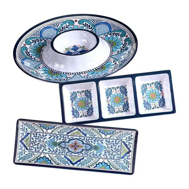 Certified International Talavera 3 pc. Melamine Serving Set Color