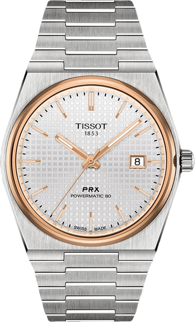 Men's Swiss Automatic Prx Powermatic 80 Stainless Steel Bracelet Watch 40mm