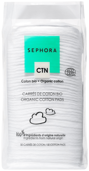 Sephora Organic Cotton 7 Reusable Pads Machine Washable +Washing