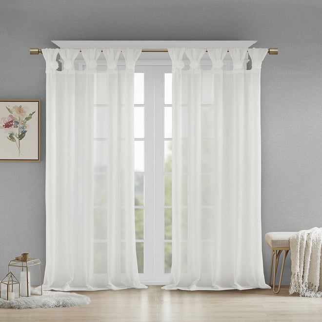 Madison Park Florah Sheer Tab Top Single Curtain Panel - JCPenney