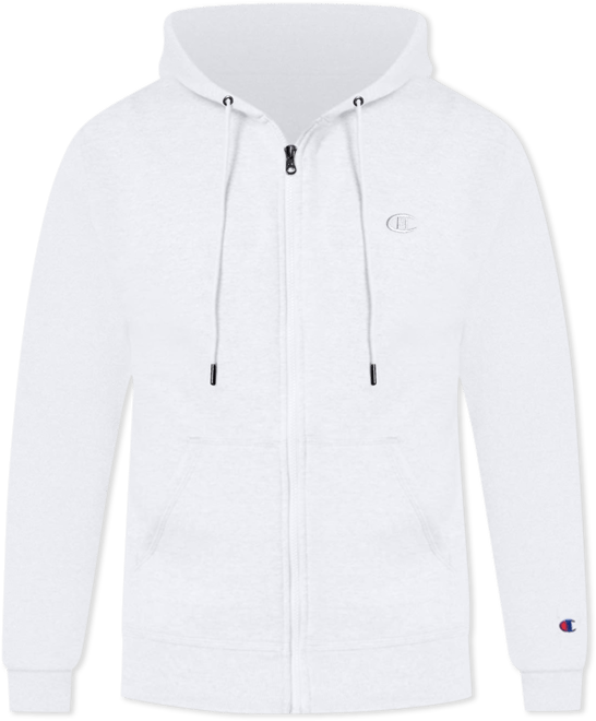 Champion sweater fleece mens puffer jacket long best sale