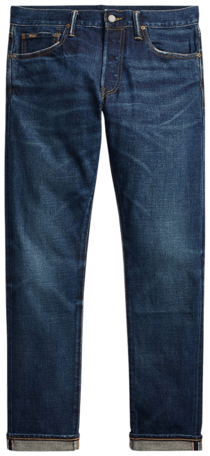 Mens Polo Ralph factory Lauren The Sullivan Slim Selvedge Denim Blue Jeans Size 32x30