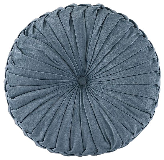 Azza Poly Chenille Square Floor Pillow Cushion - Grey - Intelligent Design