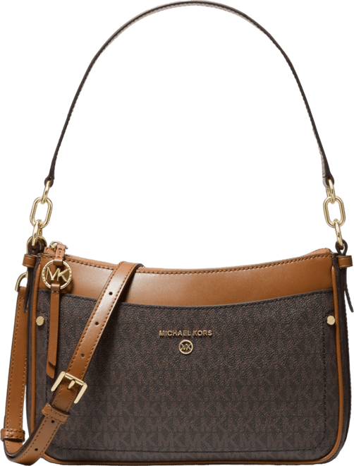Michael Kors Logo Jet Set Charm Top Zip Pochette Shoulder