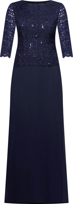 Petite Sequin Lace Gown