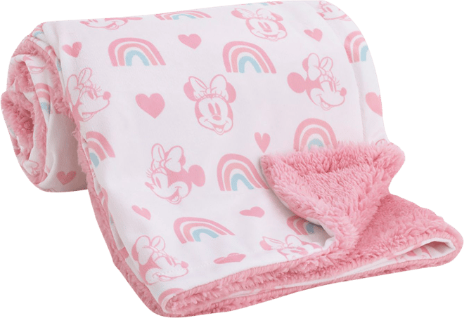 Plush minnie mouse blanket hot sale