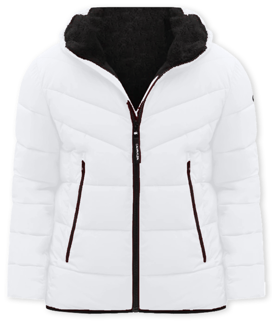 Men's Chevron Stretch Jacket With Sherpa Lined Hood