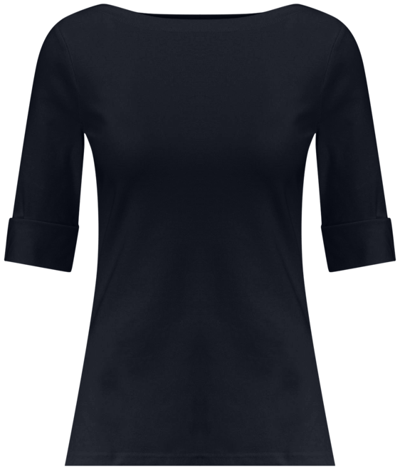 Lauren Ralph Lauren Stretch Boatneck Top - Macy's