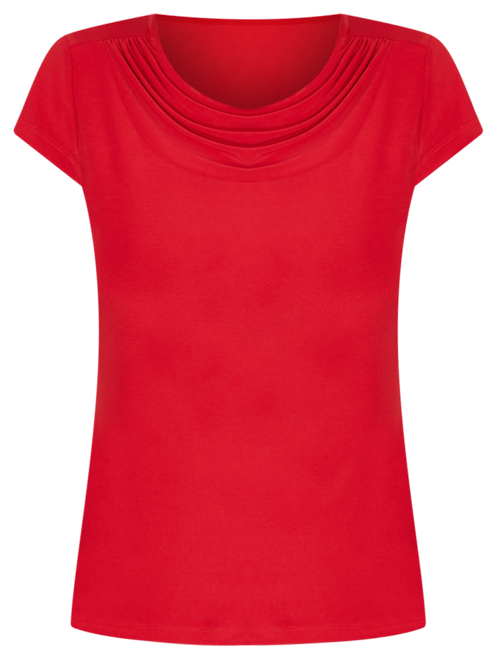 Kasper Women's Stretch Knit Cowl-Neck Short-Sleeve Top - Macy's