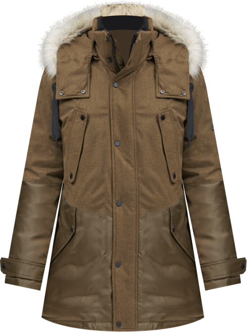 Marc New York Men's Mixed-Media Parka with Removable Hood - Macy's