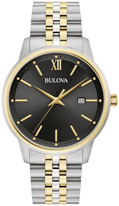 Bulova Men's Classic Two-Tone Stainless Steel Bracelet Watch 41mm - Main Image