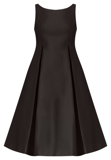 Boat-Neck A-Line Dress