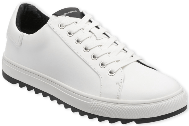 Karl Lagerfeld Men's Smooth Leather Tennis Sneaker