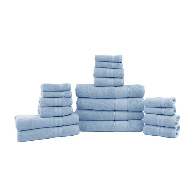 18pc Cotton Bath Towels Set