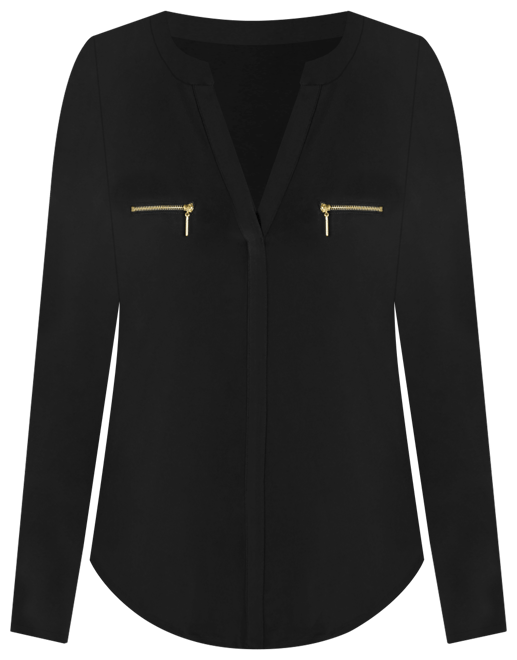 Plus Size Zip-Pocket Top, Created for Macy's