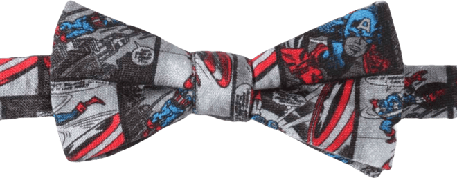 Men's Captain America Comic Bow Tie