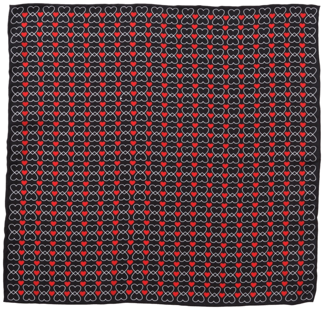 Men's Intertwined Hearts Pocket Square