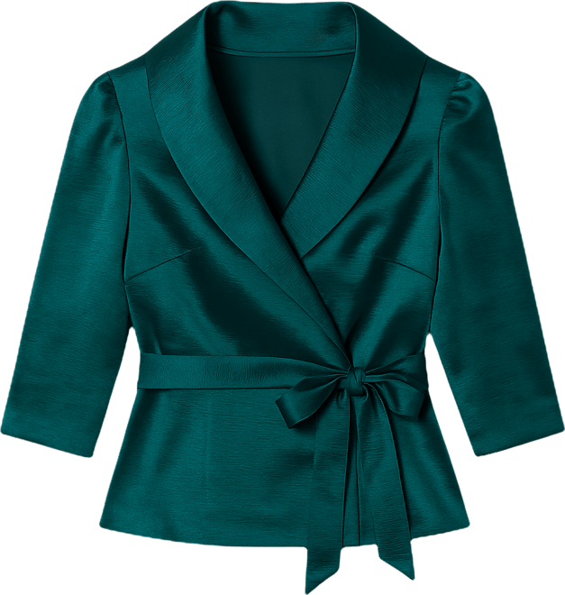 Tie-Waist Surplice Blouse