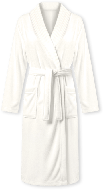Women's Long Cozy Loungewear Belted Robe
