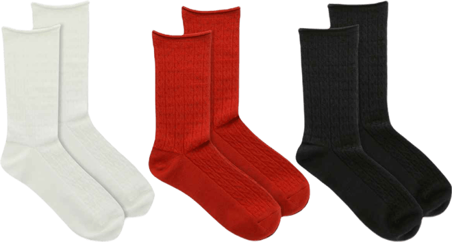 3-Pk. Cable Trouser Socks