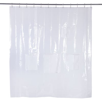 Kenney Lightweight PEVA Shower Curtain Liner Clear 