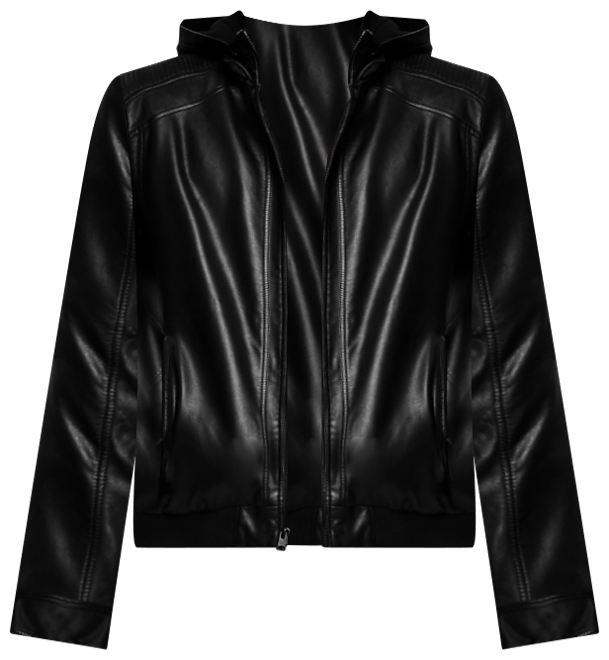 FEDTOSING Men's Leather Jacket, Faux Leather Jacket, Removable Hood, Cargo  Jacket, Winter Jacket, Slim Fit, Black-c : : Fashion