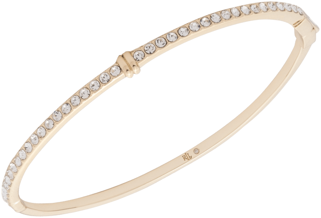 【LAUREN RALPH LAUREN】Gold PaveThin Bangle ブレスレット 00000000_zi_3c8b9d72-3da6-444f