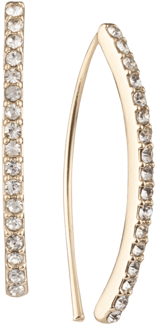 Lauren Ralph Lauren Pavé Threader Earrings - Macy's