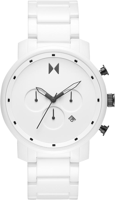 - White Bracelet MVMT Chrono Watch 45mm Macy\'s Ceramic