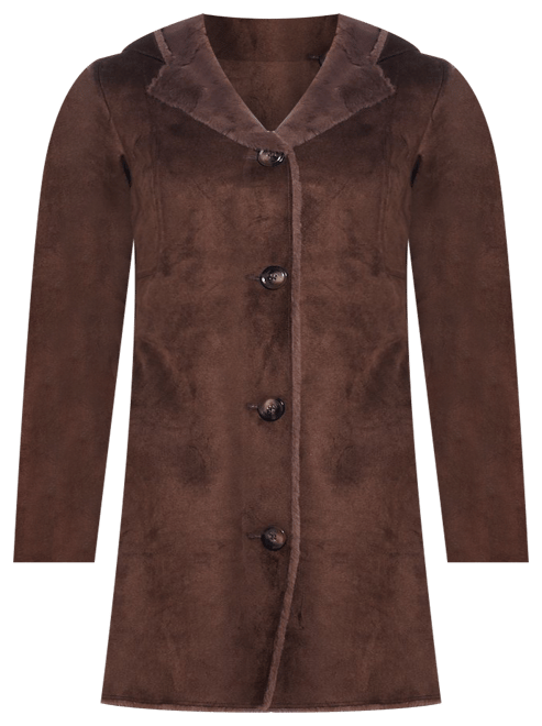 Women's Gallery Hooded Faux-Suede Coat