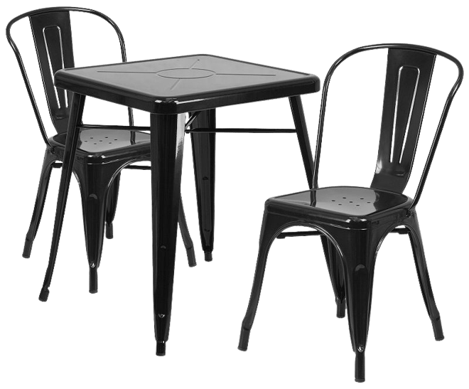 Flash furniture bistro table hot sale