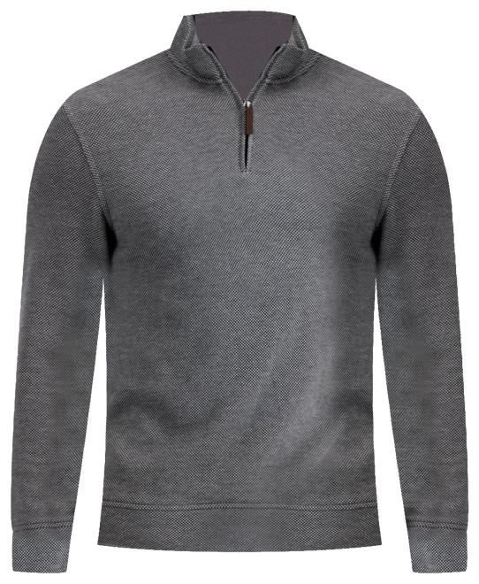 Men's Birdseye Quarter-Zip Pullover, Created for Macy's