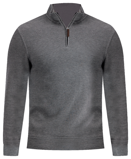 Club Room Men's Birdseye Quarter-Zip Pullover, Created for Macy's