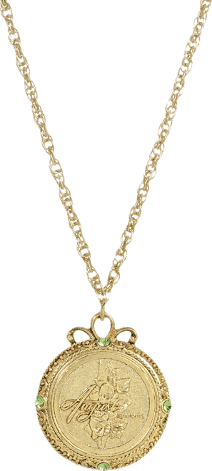Women's Gold Tone Flower of the Month Narcissus Necklace