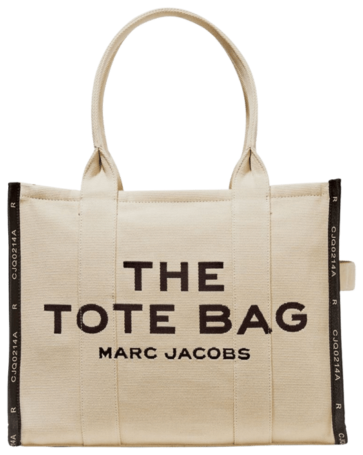 MARC JACOBS: The Tote Bag in canvas with embroidered logo - Camel