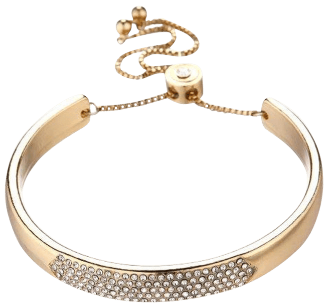 Bracelet with Center Glass Accents