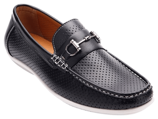 Mens best sale perforated loafers