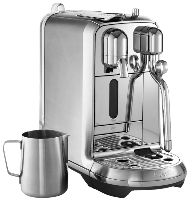 Nespresso Vertuo Next Deluxe Coffee and Espresso Maker by Breville, Pure  Chrome with Aeroccino Milk Frother