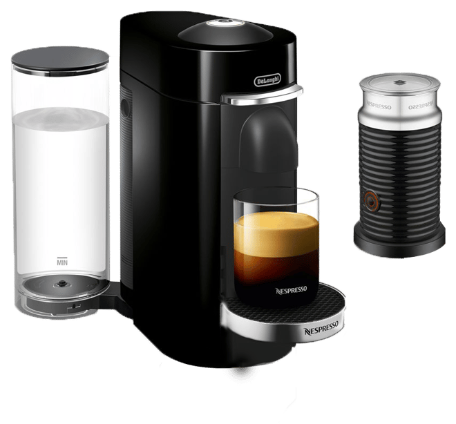 Nespresso VertuoPlus Deluxe by De'Longhi with Aeroccino Milk