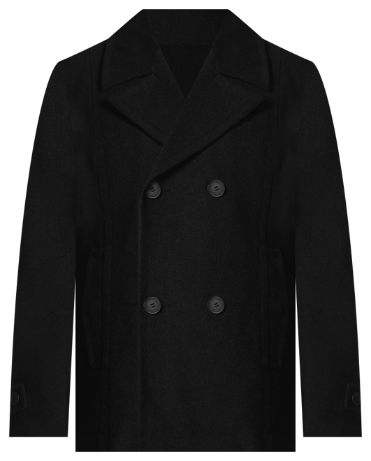 Andrew marc emmett sale wool blend peacoat