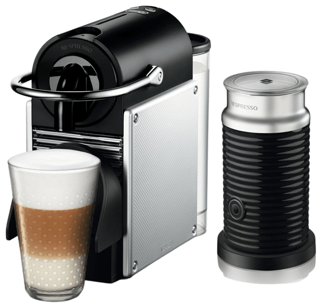 Nespresso Pixie Espresso Machine by De'Longhi with Aeroccino Milk