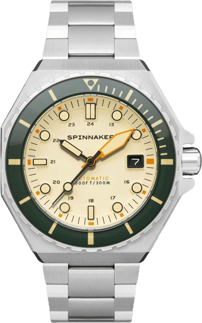 Men's Dumas Automatic Sahara with Silver-Tone Solid Stainless Steel Bracelet Watch 44mm