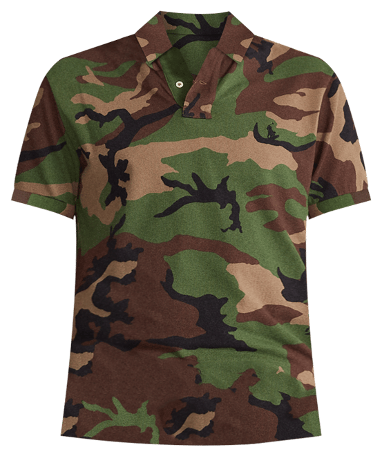 POLO RALPH LAUREN CUSTOM SLIM FIT CAMO POCKET T-SHIRT, Military green  Men's T-shirt