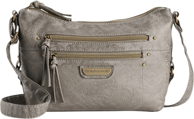 Stone Mountain Embossed Leather Handbags