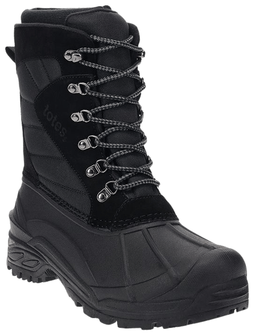 Totes gloss men's waterproof cheap winter boots