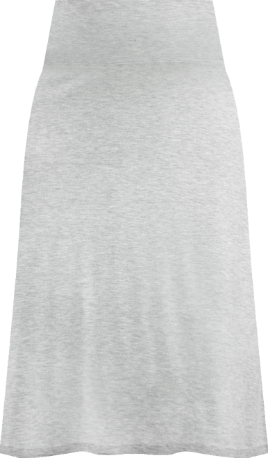 Womens Elastic Waist Solid Color Maternity Maxi Skirt