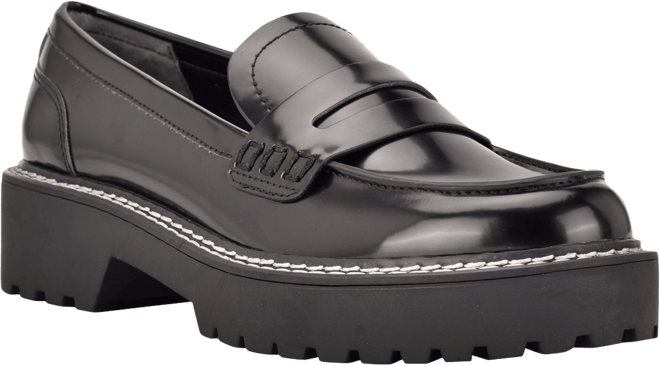 【 】関税なし♪Suzie Lug Sole Loafer Calvin Klein Women's Suzie Casual Lug Sole Loafers - Macy's