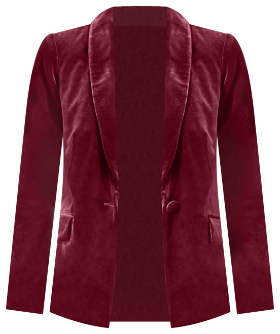 CKC New York Burgundy Velvet Jacket